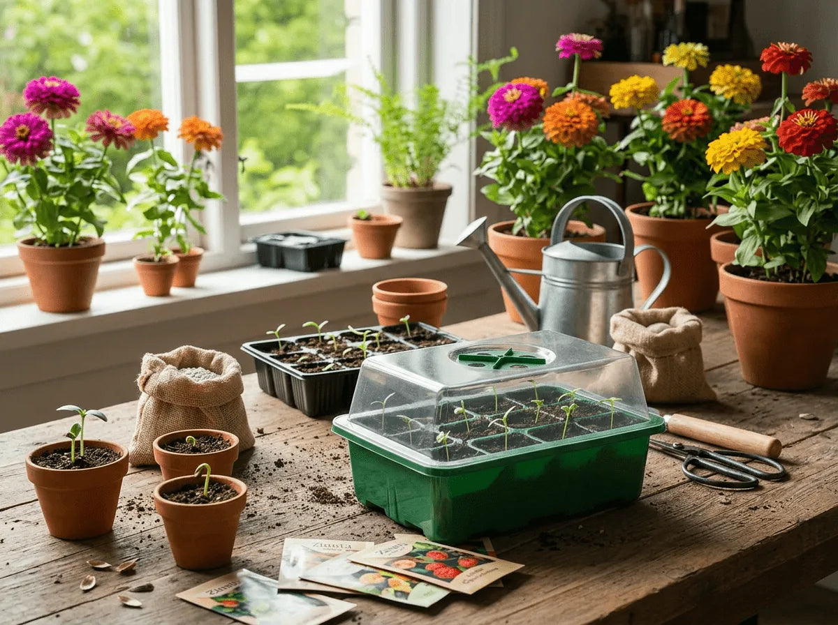 Hvornår sår man zinnia frø?