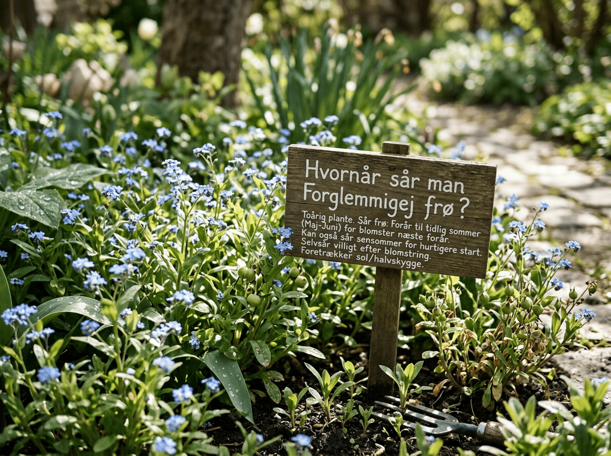 Hvornår sår man forglemmigej frø?