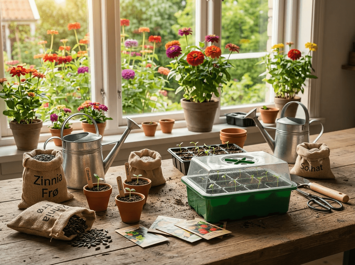 Sådan sår du zinnia frø