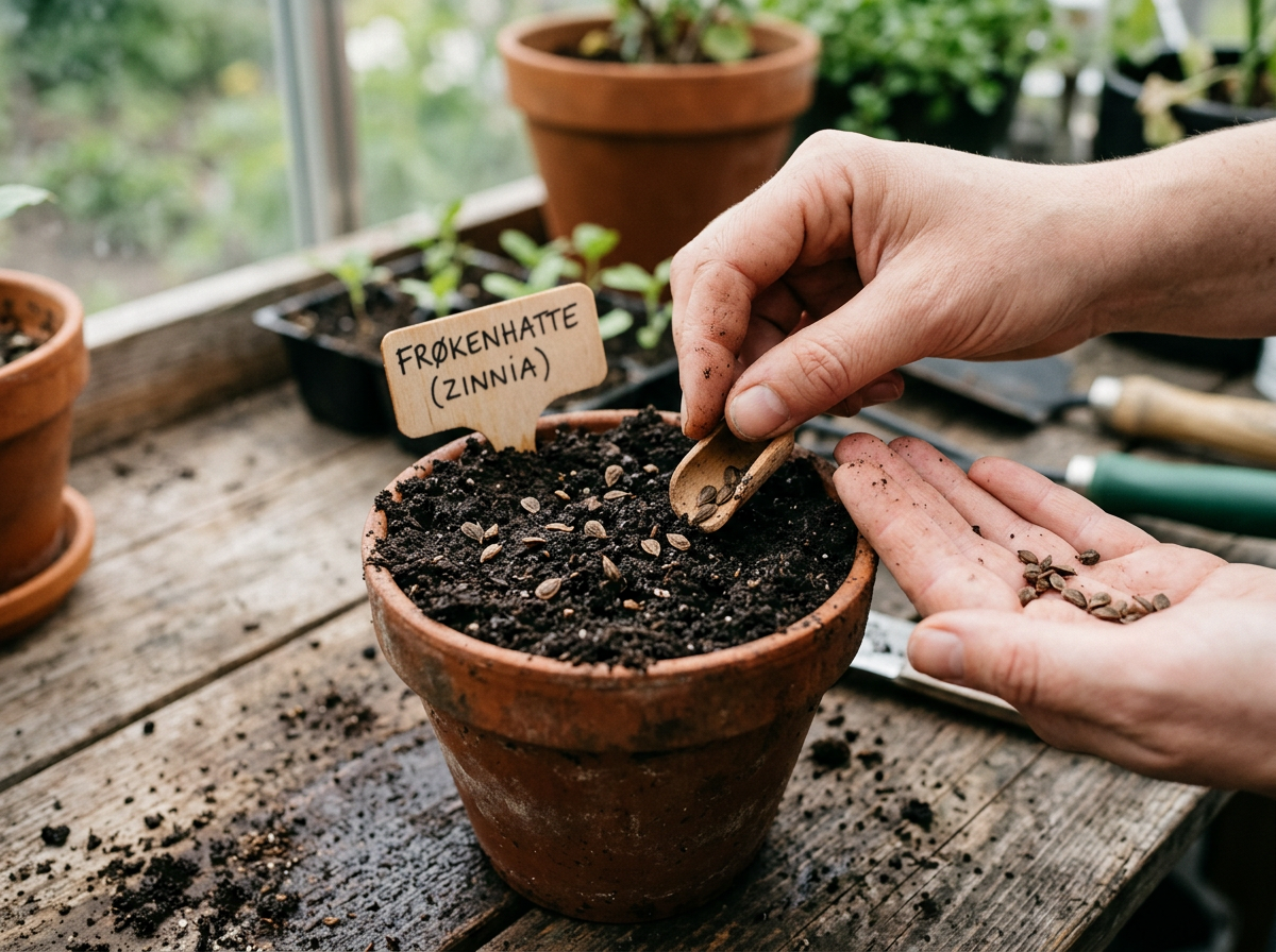 dyrke frøkenhatte frø