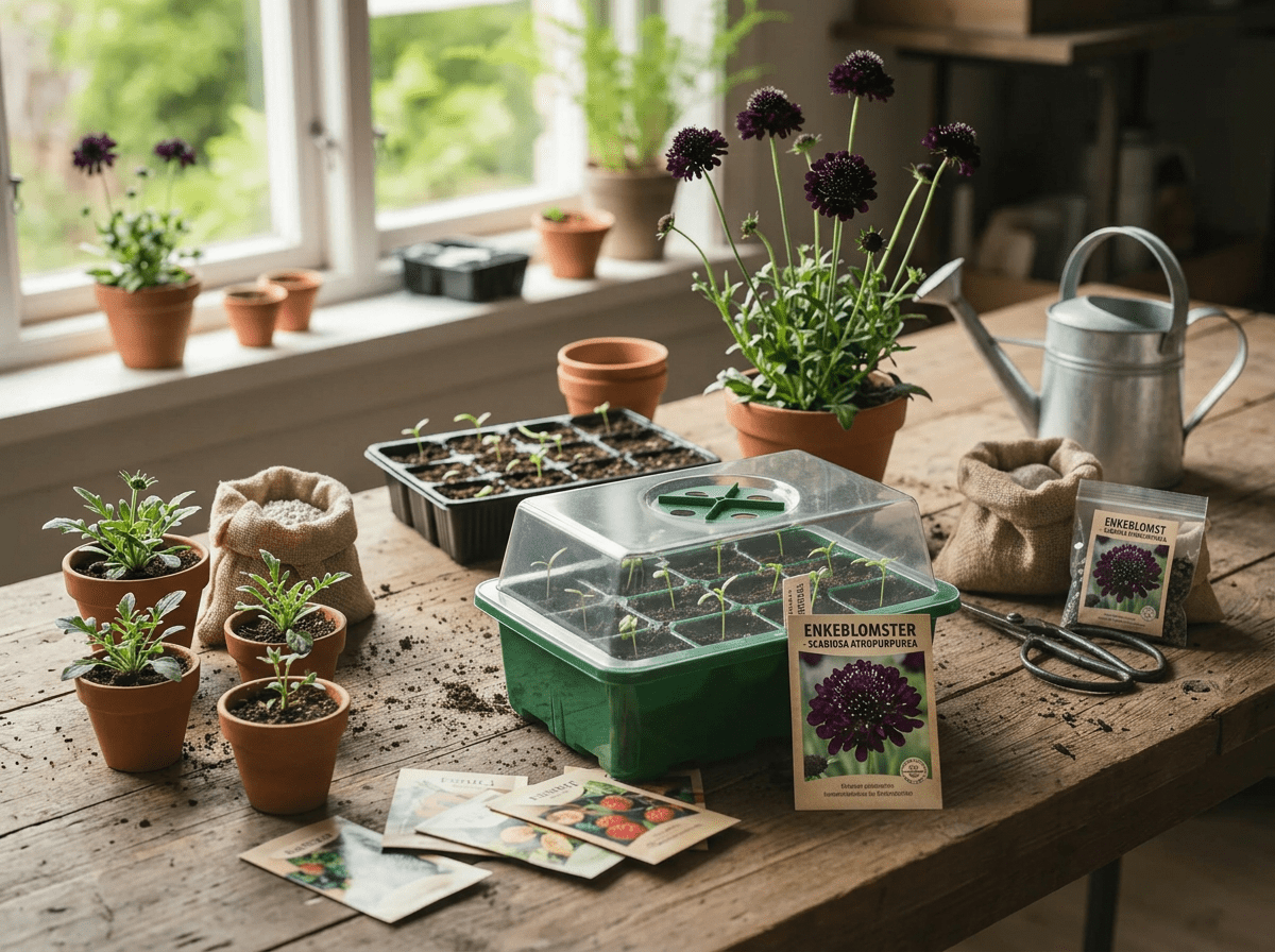 enkeblomster frø