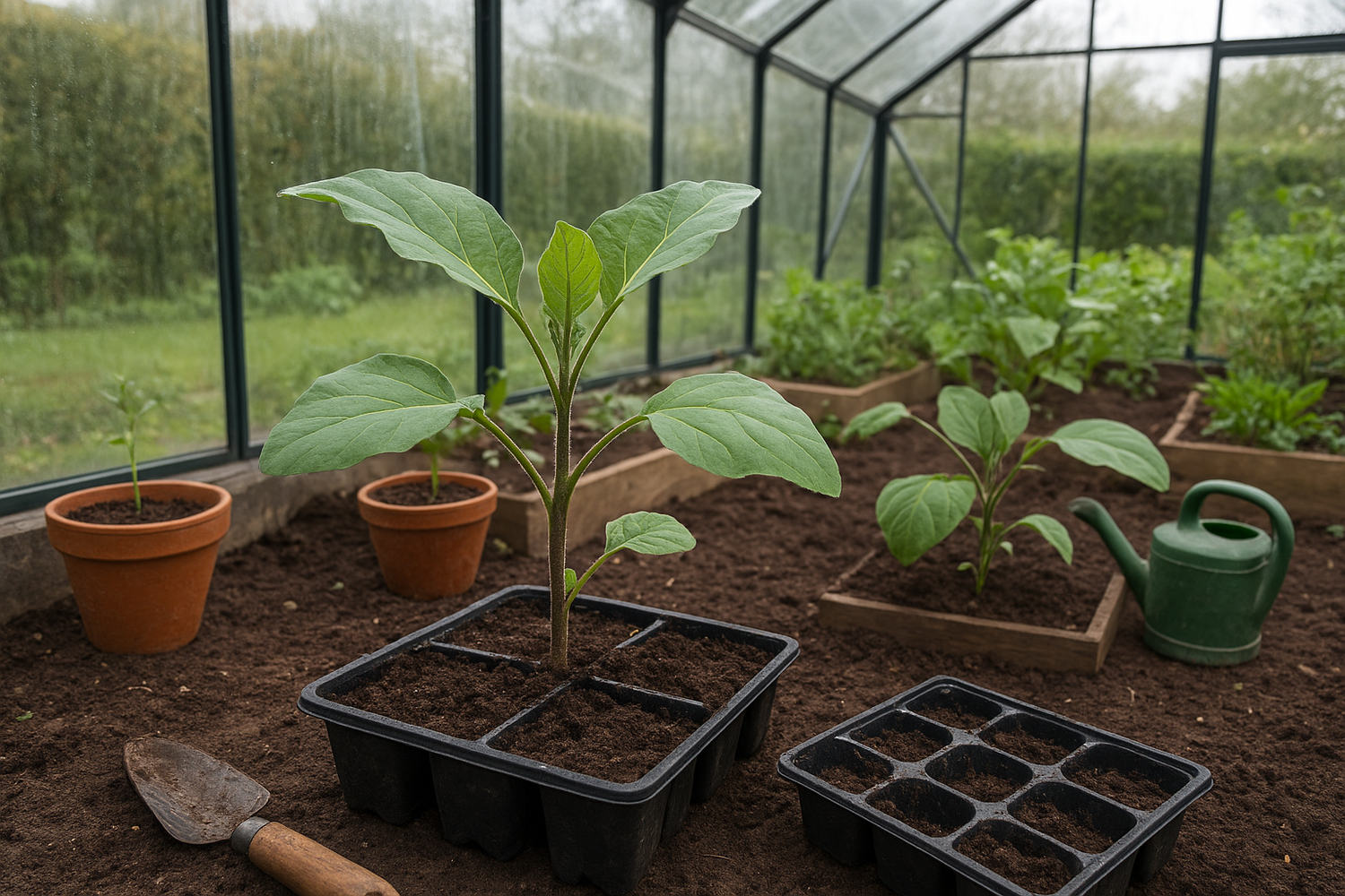 Hvor lang tid tager aubergine om at spire?