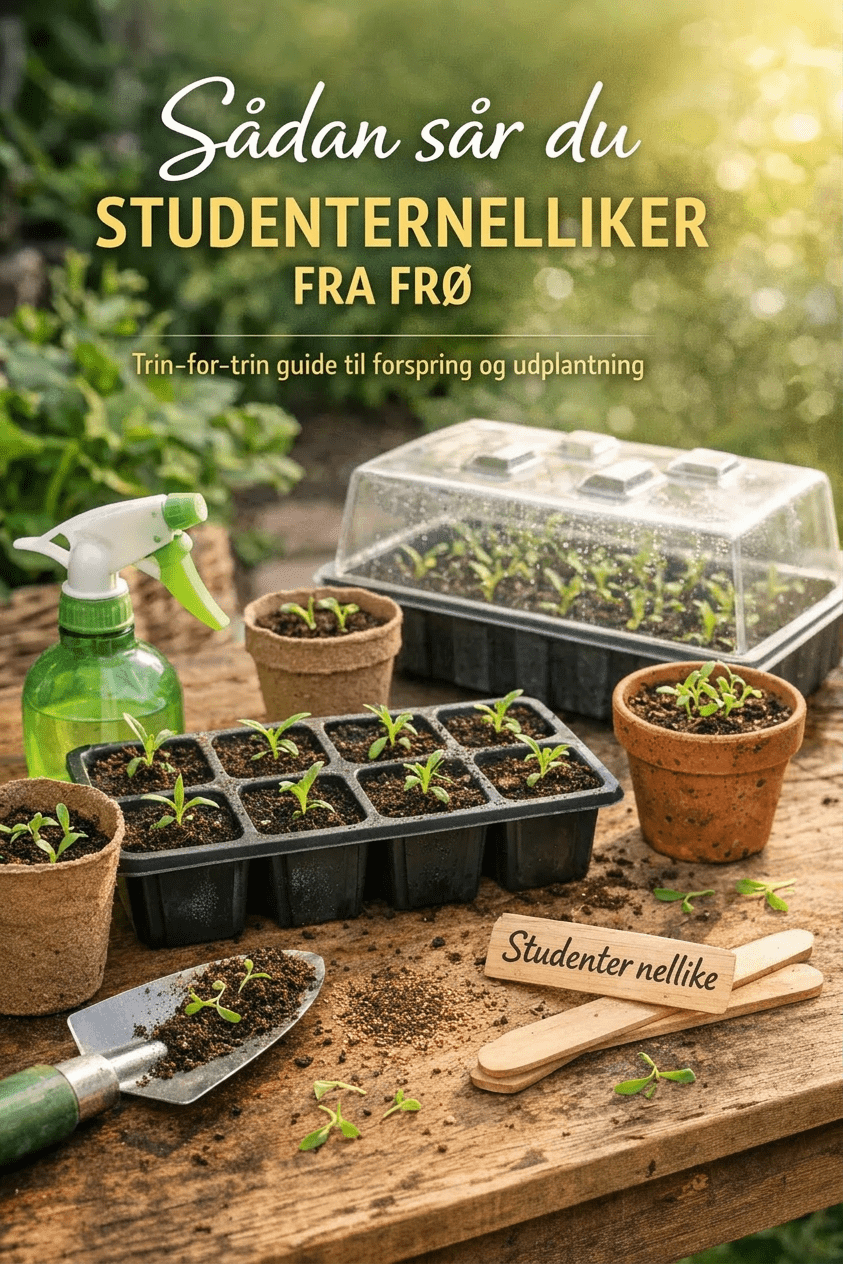 Sådan sår du Studenter nelliker