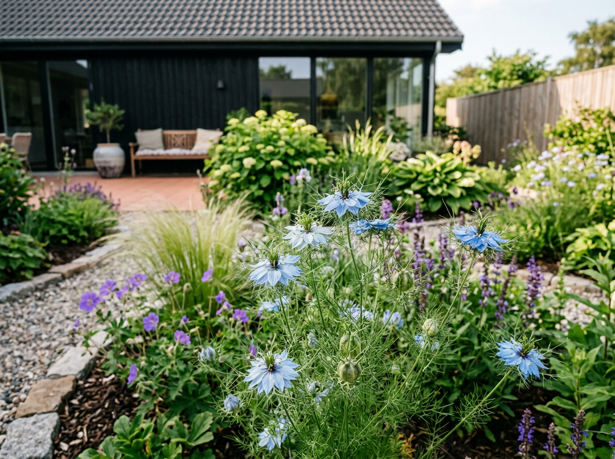 Jomfru i det grønne som frø