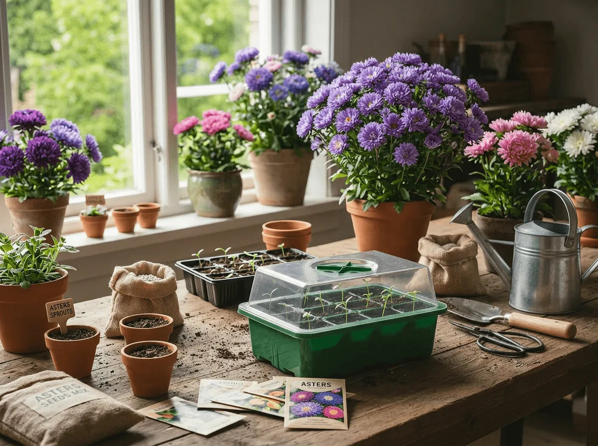 Sådan sår du asters frø