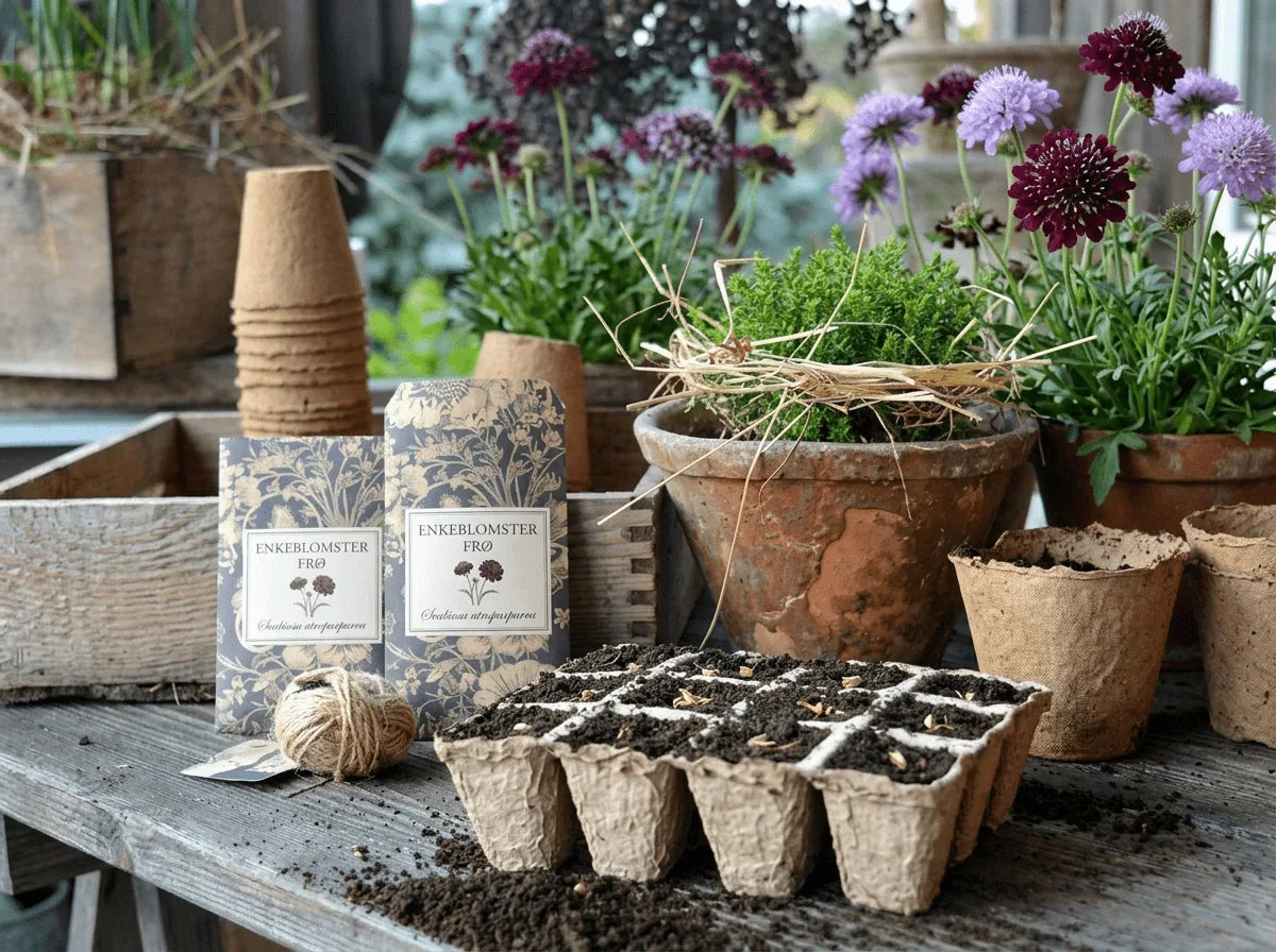 Sådan sår du enkeblomster frø