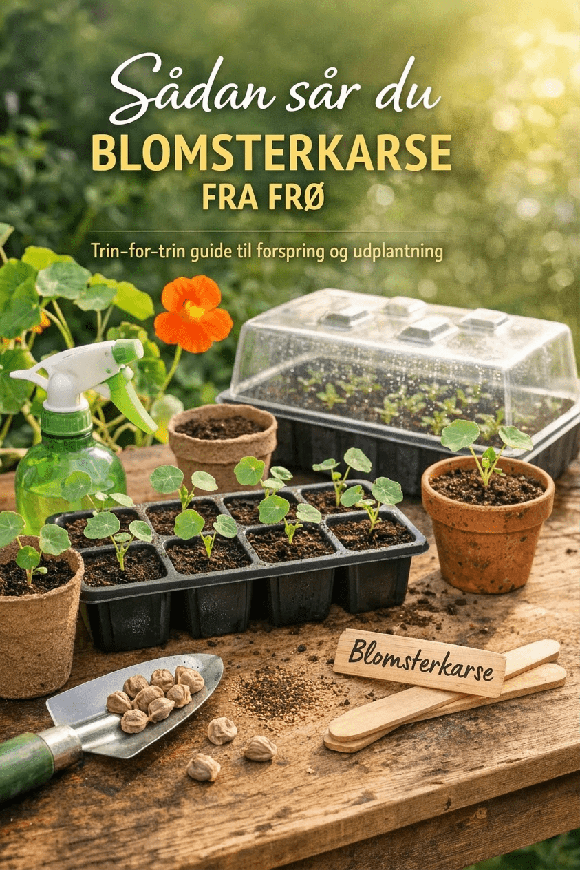 Sådan sår du blomsterkarse fra frø