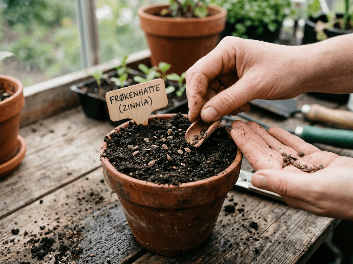 dyrke frøkenhatte frø