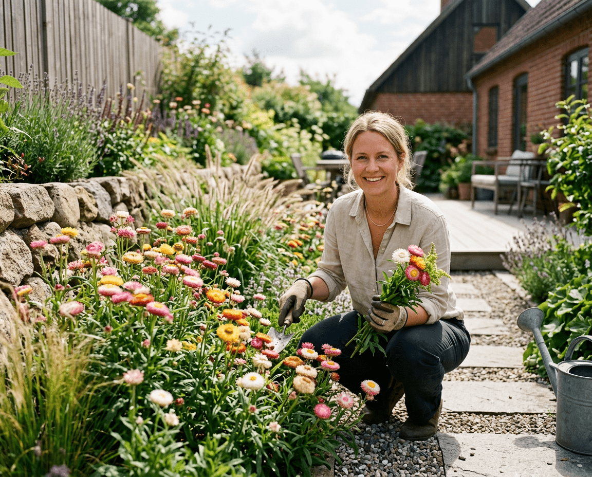 Hvor høj bliver evighedsblomster frø