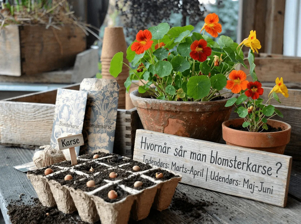 Hvornår sår man blomsterkarse