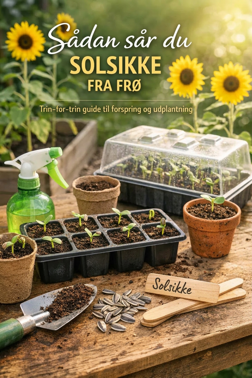 Sådan sår du solsikker fra frø