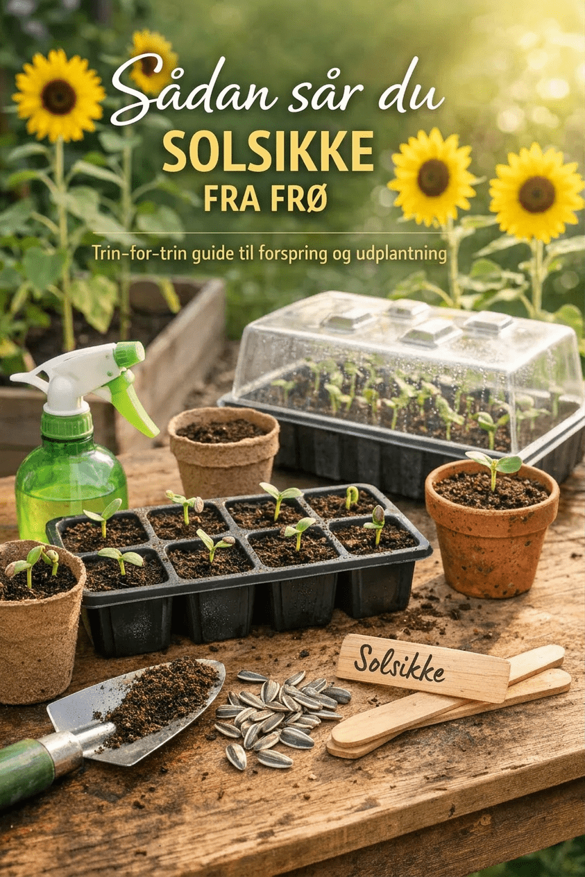Sådan sår du solsikker fra frø