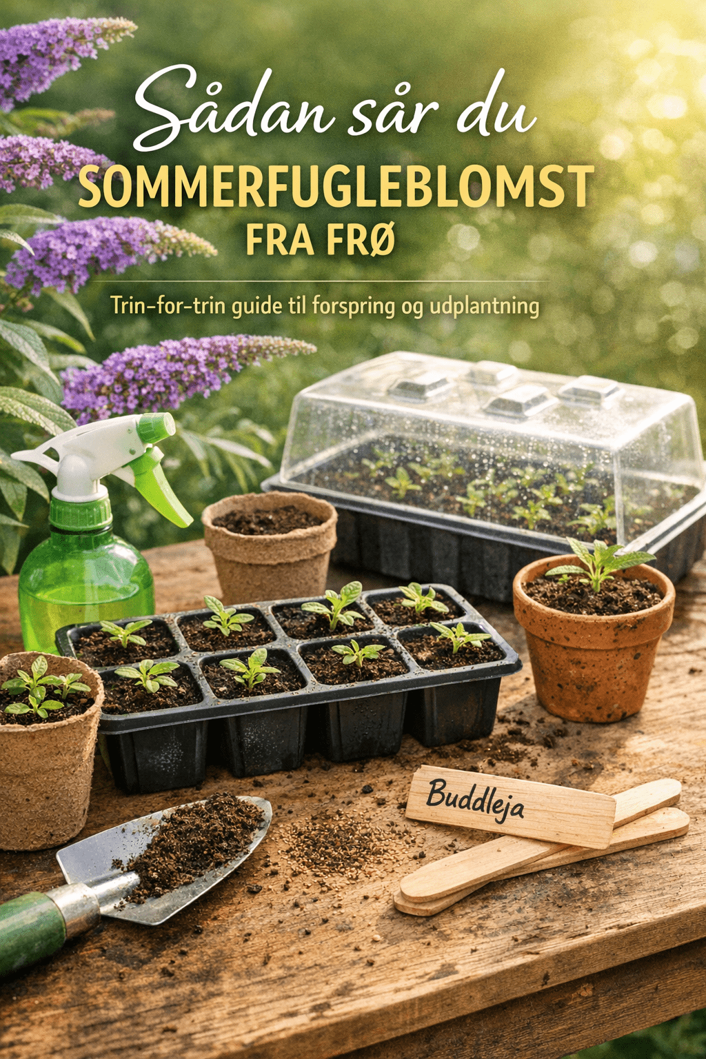 Sommerfuglebusk - sådan sår du sommerfugleblomst fra frø