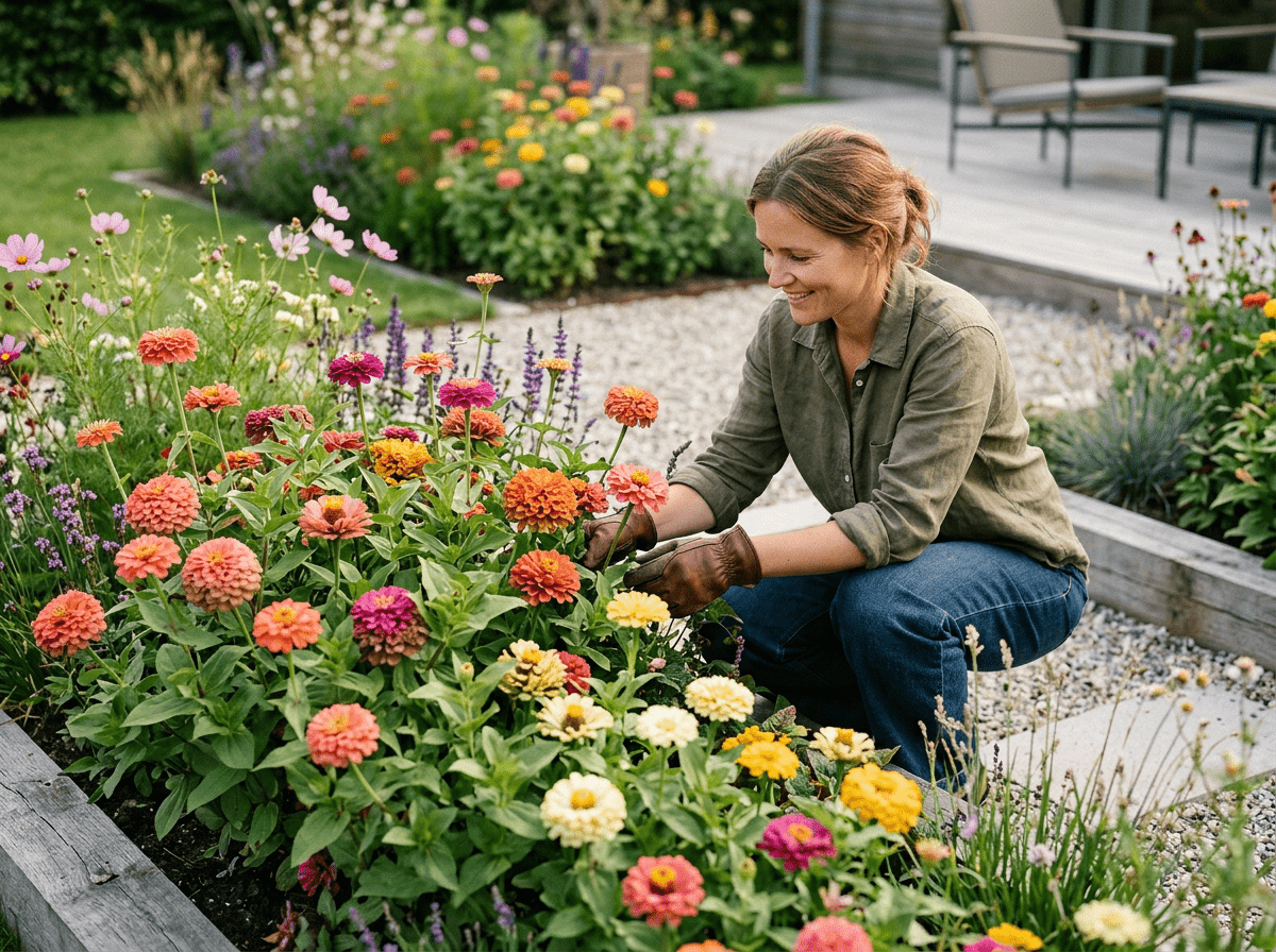 Hvor høj bliver zinnia frø? Dyrkningsguide til højde