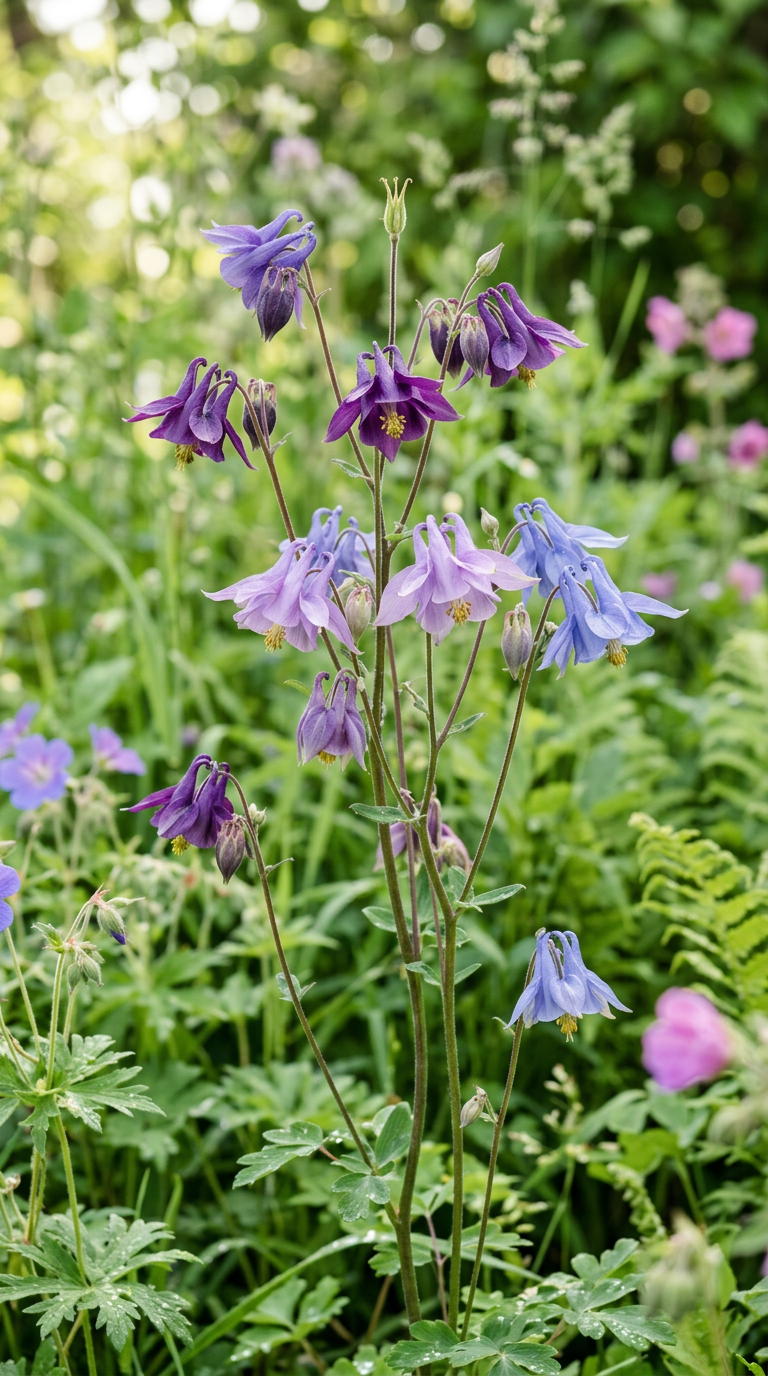 Akelejer blomst fra frø