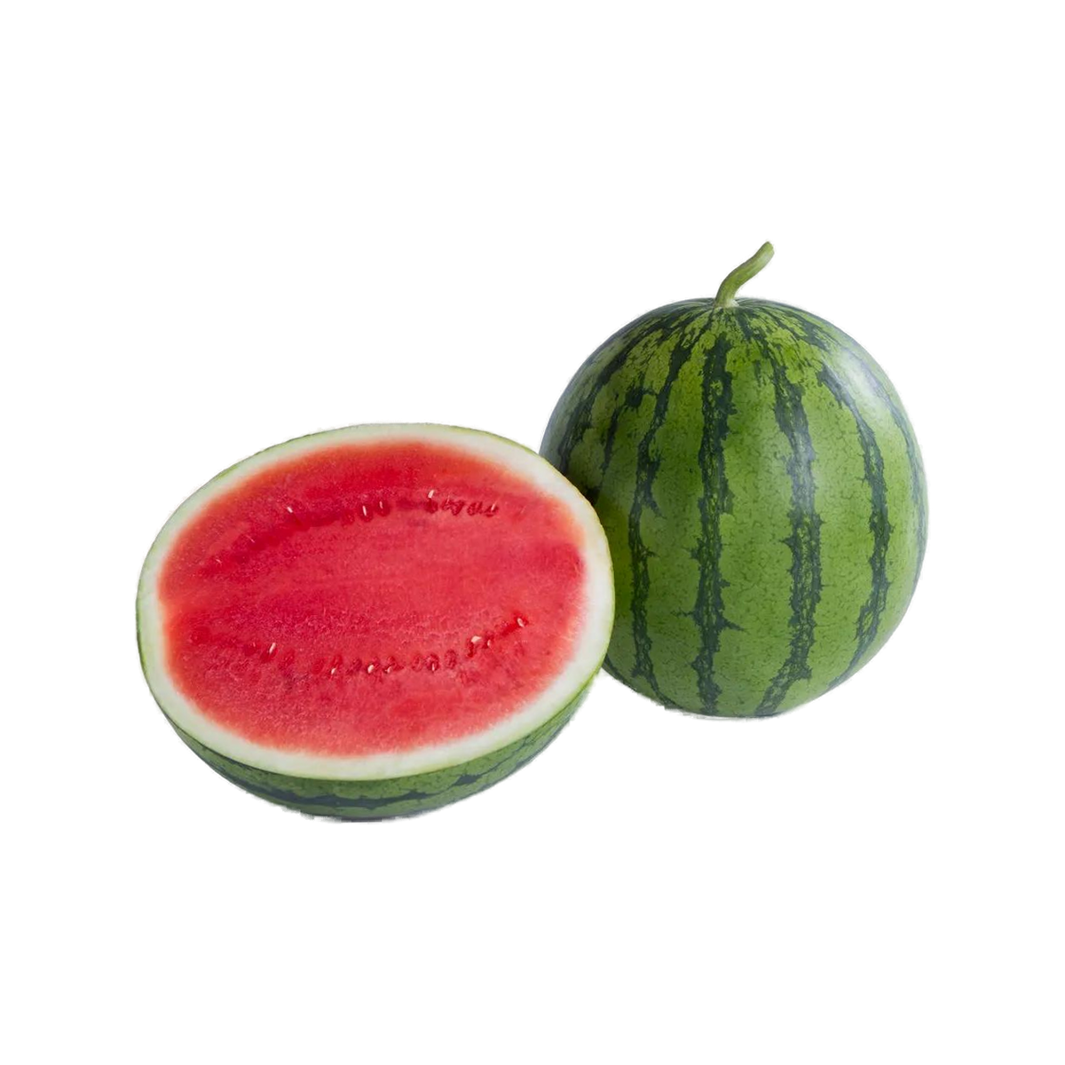 Vandmeloner på transparent baggrund