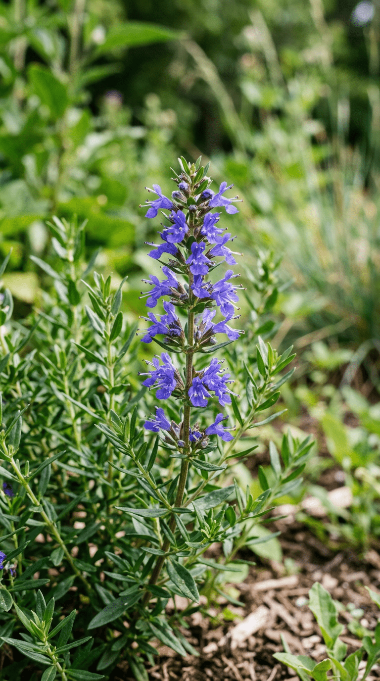 Isop blomst fra frø