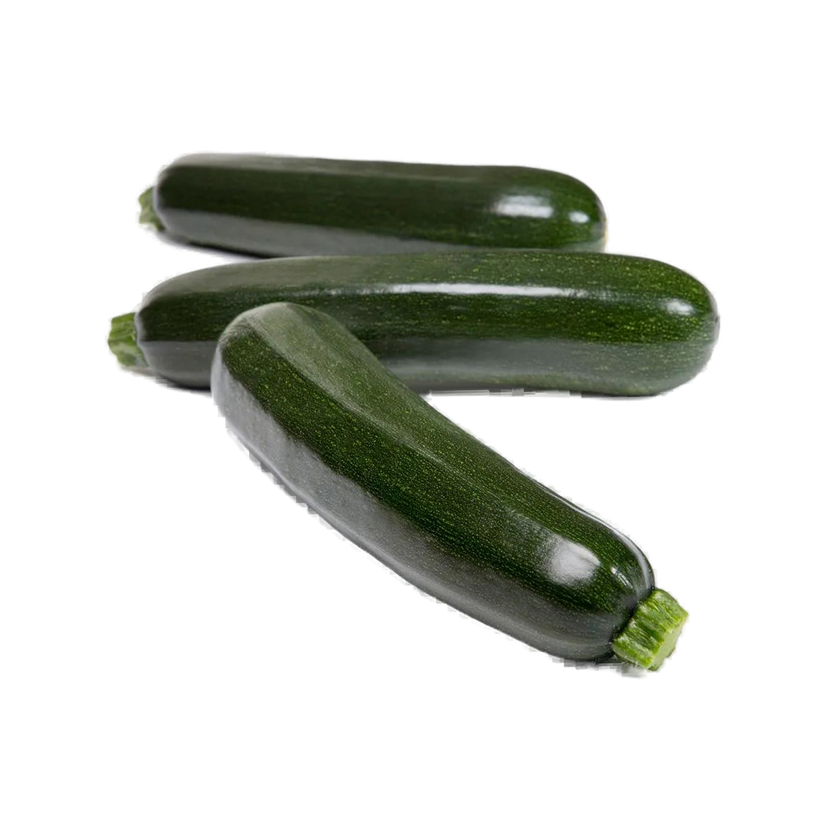 Grøn squash på transparent baggrund