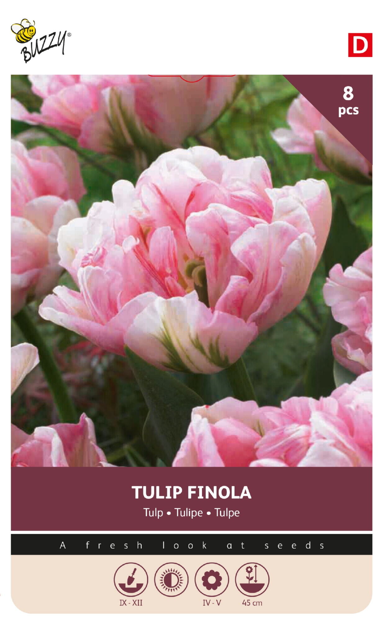 Tulipan 'Finola' 11/12 cm – 8 løg