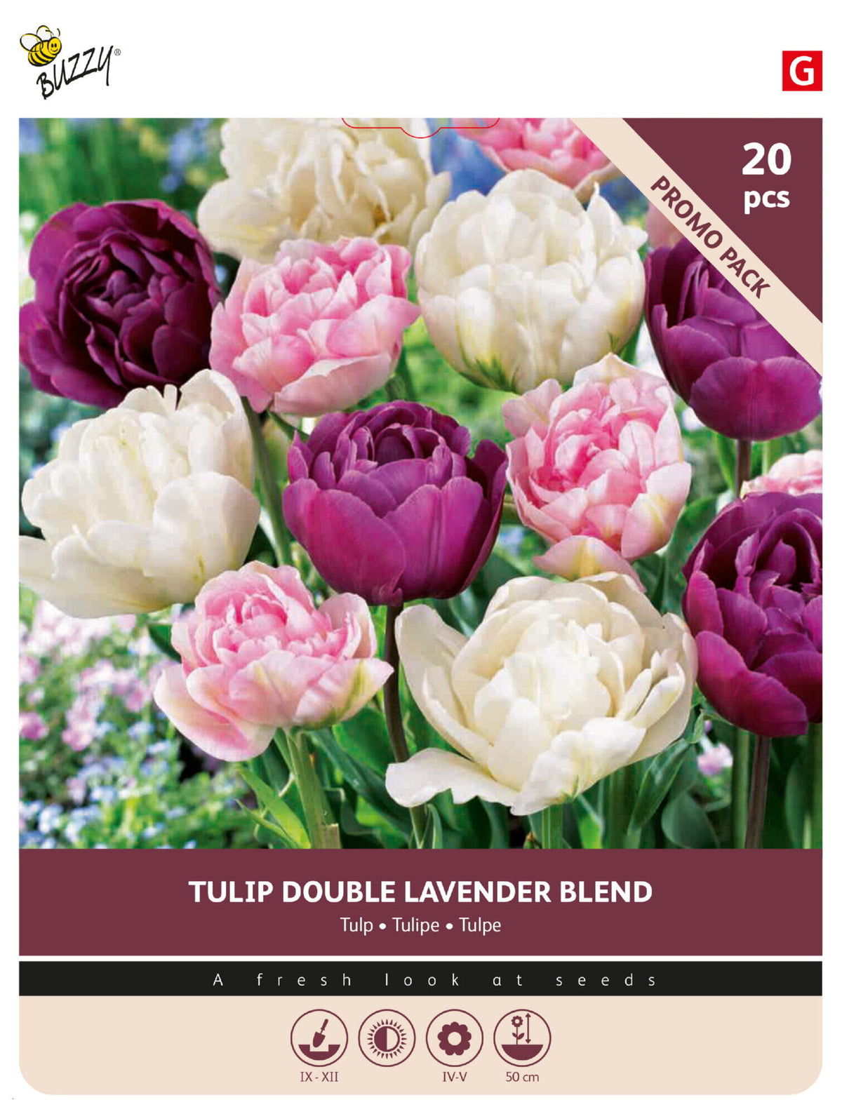 Tulipan 'Lavender Blend' 11/12 cm – 20 løg
