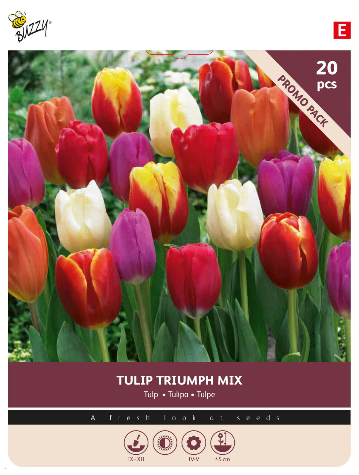 Triumftulipan, blanding 11/12 cm – 20 løg