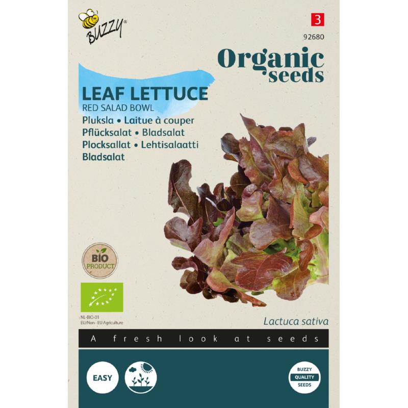 Pluksalat 'Red Salad Bowl' frø