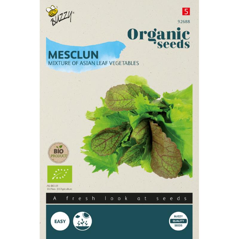 Asiatisk salatblanding 'Mesclun' frø