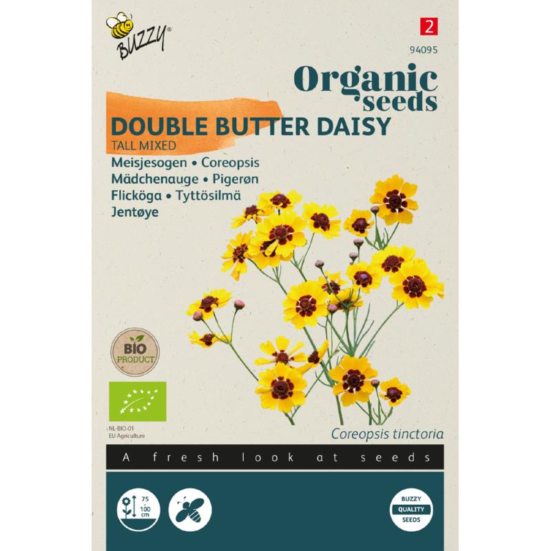 Farveskønøje 'Double Butter Daisy' blanding frø