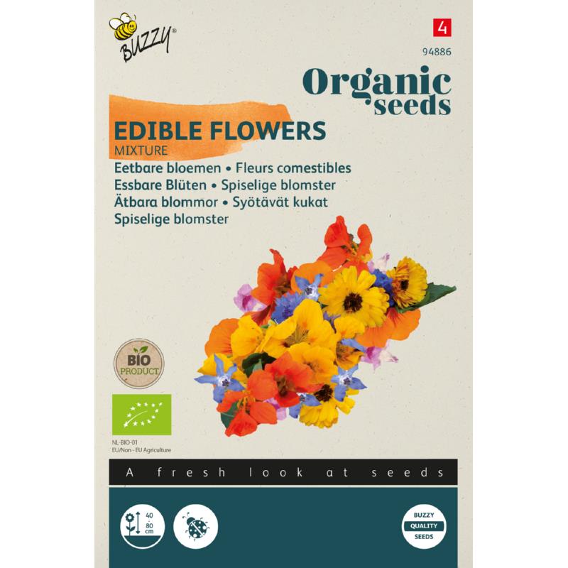 Spiselige blomster 'Blanding' frø