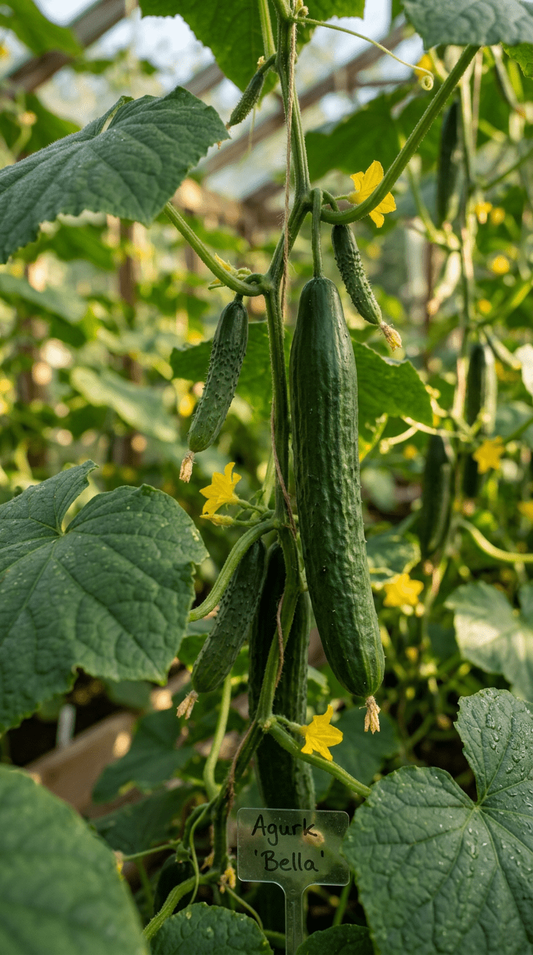 Agurk planten af type Bella