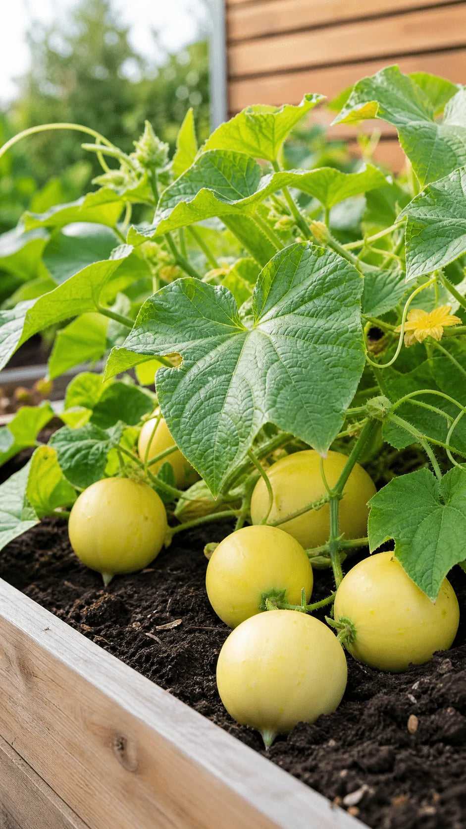 Agurk Crystal Apple frø – foto af agurkplanten