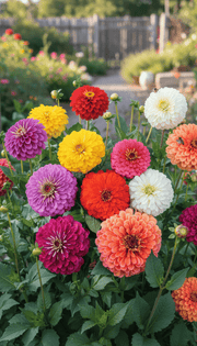 frøhat dahlia i en have