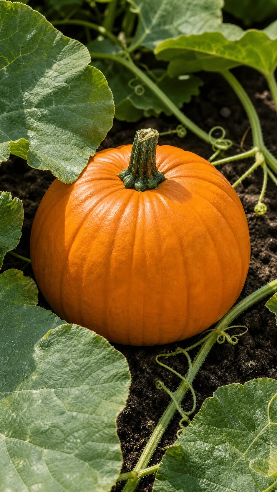 Græskar 'Jack O' Lantern' frø – foto af planten med frugter