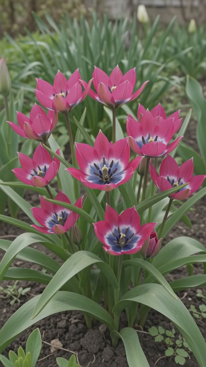 Indlæs video: Botanisk tulipan 'Little Beauty' 6/7 cm