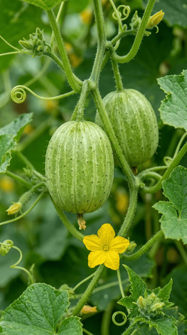 Agurk Crystal Apple frø – foto af agurkplanten