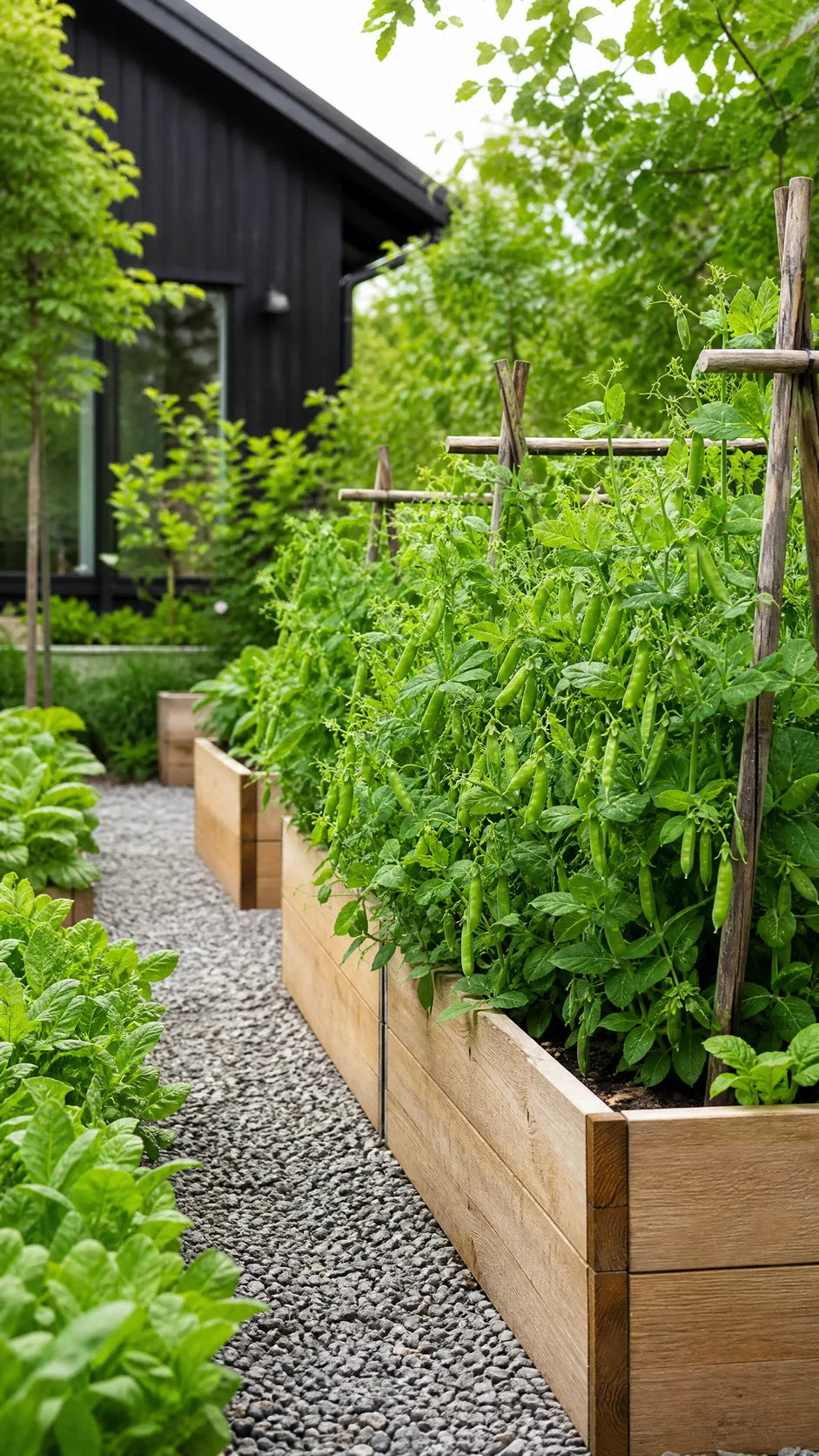 Sukkerært 'Norli' frø – foto af bønne- eller ærteplanten