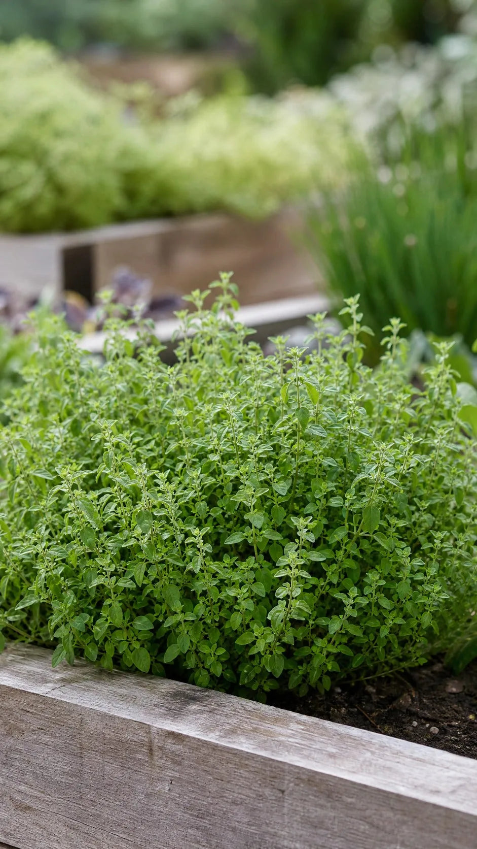 Oregano i moderne krydderurtehave